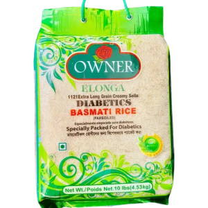 Owner Diabetics Basmati Rice 10 lbs plastic bag