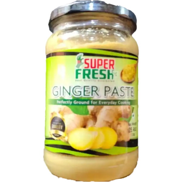 Super Fresh 25.4 oz Ginger Paste jar with golden texture