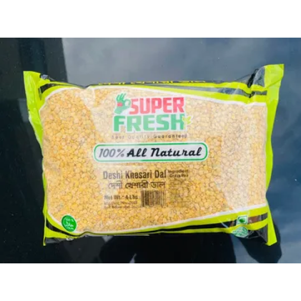 Deshi Khesarir Daal 4 lbs bulk packaging