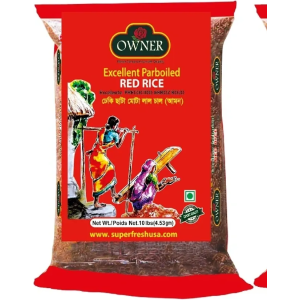 Owner Red Rice 10 lbs x 4 pcs - Parboiled Red Rice from Bangladesh